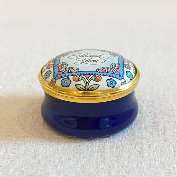 Halcyon Days Enamel “Thank You” Box - Picture 2 of 4